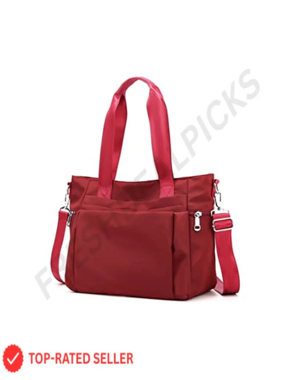 Waterproof Nylon Crossbody Tote Bag Multi-Pocket Shoulder Handbag